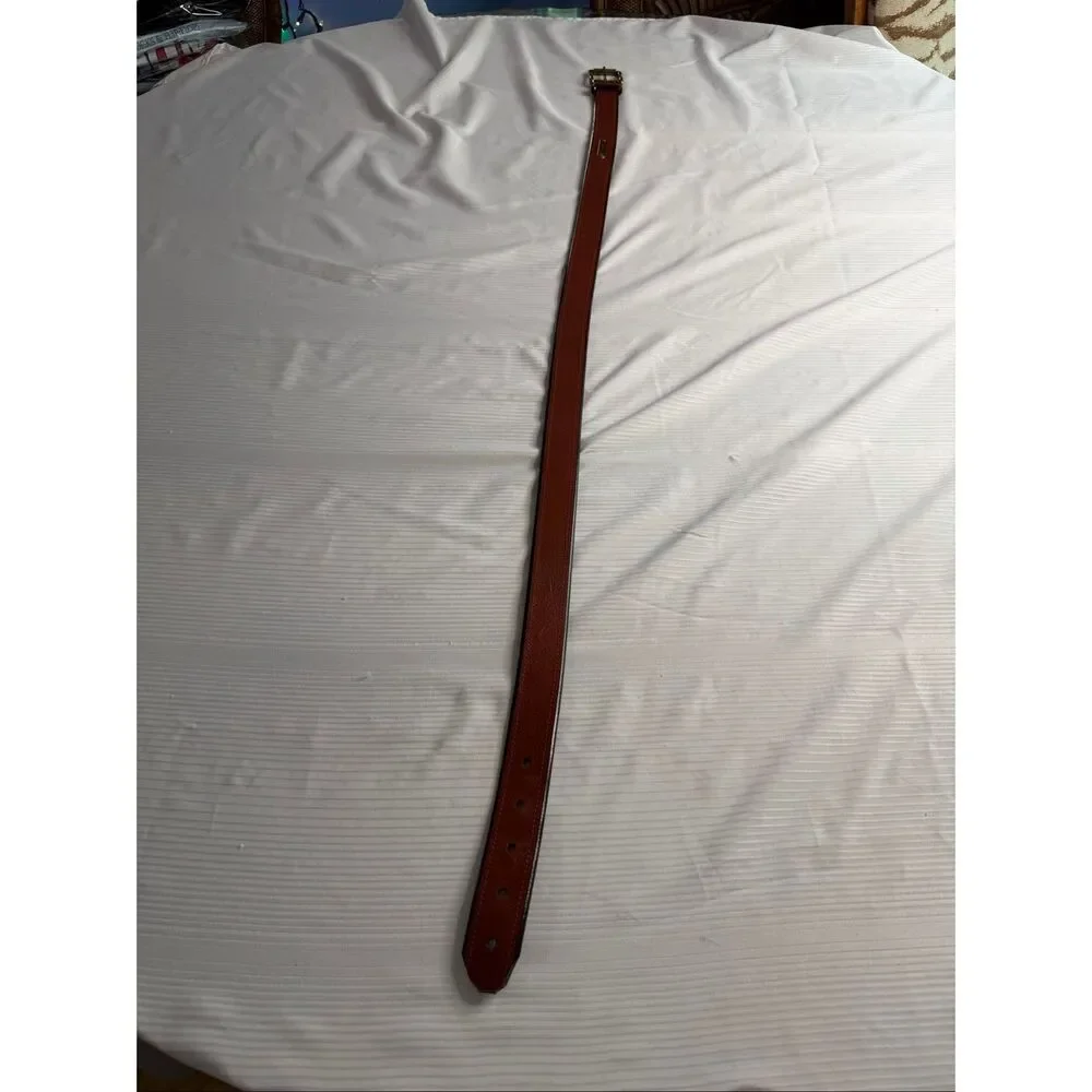 Polo Ralph Lauren Men’s Vintage Brown Italian Leather Belt Size 38